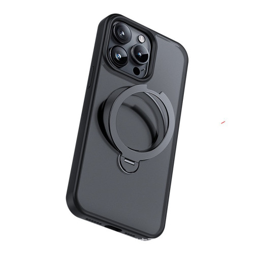適用蘋果手機殼15全包旋轉支架殼iPhone14磁吸防摔殼13磨砂手機殻