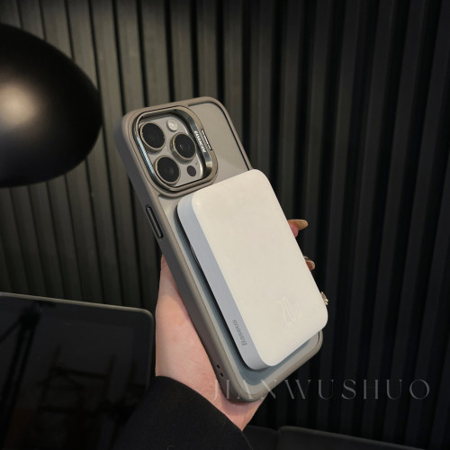 適用蘋果16promax手機殼15簡約透明雙支架iPhone17防摔磁吸保護套 適用蘋果16promax手機殼15簡約透明雙支架iPhone17防摔磁吸保護套