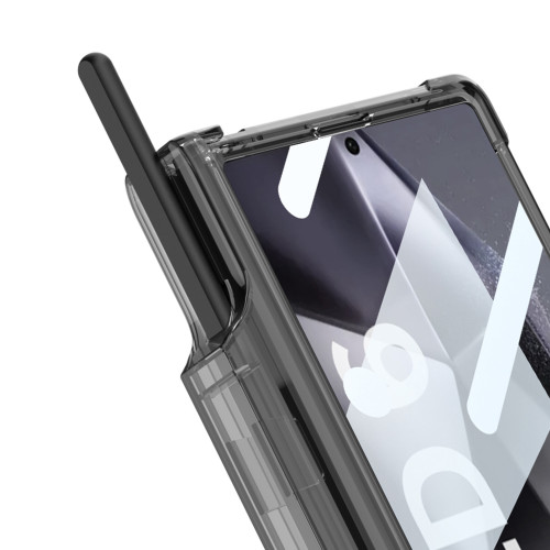 適用三星zfold6手機殼氣囊磁吸無線充個性筆筒硬殼全包支架折曡殼