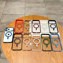 適用iphone17PROMAX超薄透明磁吸手機殼蘋果16亞克力PC防摔保護套