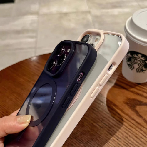 適用iphone17PROMAX超薄透明磁吸手機殼蘋果16亞克力PC防摔保護套