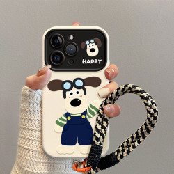 適用蘋果16promax手機殼全包新款防摔iPhone15pro外殼趣味掌門狗