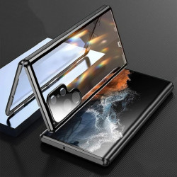 適用三星S24Ultra手機殼雙面防摔GalaxyS24全包s23u金屬框保護套