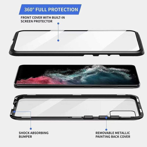 適用三星S24Ultra手機殼雙面防摔GalaxyS24全包s23u金屬框保護套