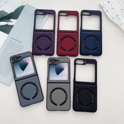 適用於三星Z FLIP3/4/5/6磁吸手機殼SAM Z FOLD3/4/5/6貼皮手機殼