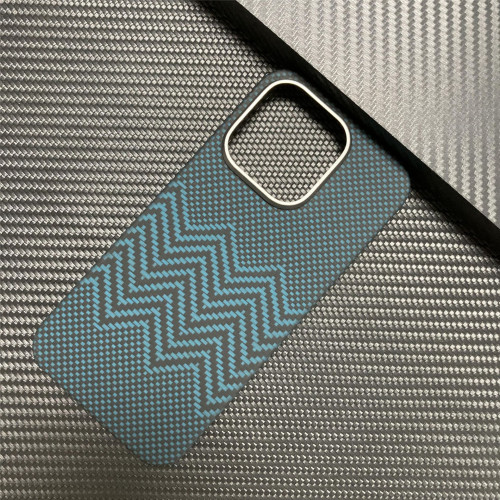 稀缺波浪紋凱夫拉適用iPhone 15pro超薄磁吸蘋果15promax手機殼