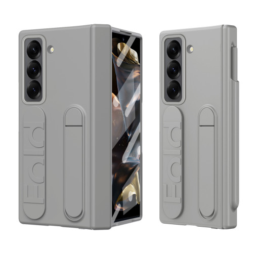 適用三星Galaxy Z Fold 6 slim虹光手機殼W25腕帶支架筆槽保護套