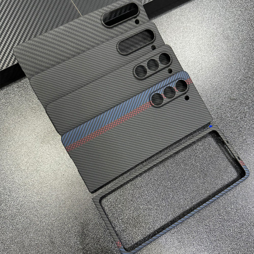 適用於三星Zfold6凱夫拉手機殼FOLD5芳綸纖維保護套商務硬殼