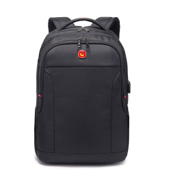Backpack新款雙肩包電腦後背包商務通勤電腦包耐磨防水USB充電後背包