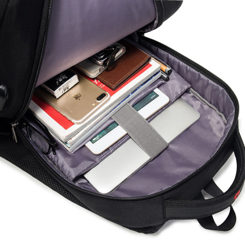 Backpack新款雙肩包電腦後背包商務通勤電腦包耐磨防水USB充電後背包