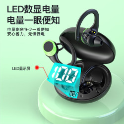 爆款AX9真無線藍牙耳機掛耳式電量顯示ENC通話降噪