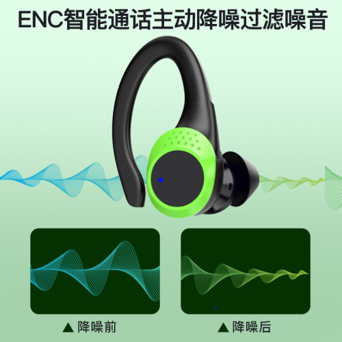 爆款AX9真無線藍牙耳機掛耳式電量顯示ENC通話降噪