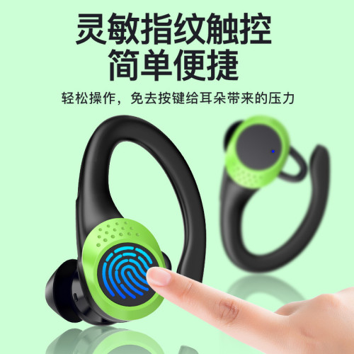 爆款AX9真無線藍牙耳機掛耳式電量顯示ENC通話降噪