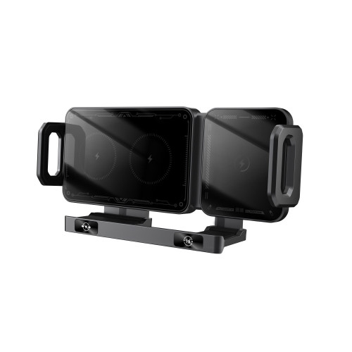 2025摺疊螢幕手機支架無線充汽車導航出風口中控台手機支架旋轉橫屏