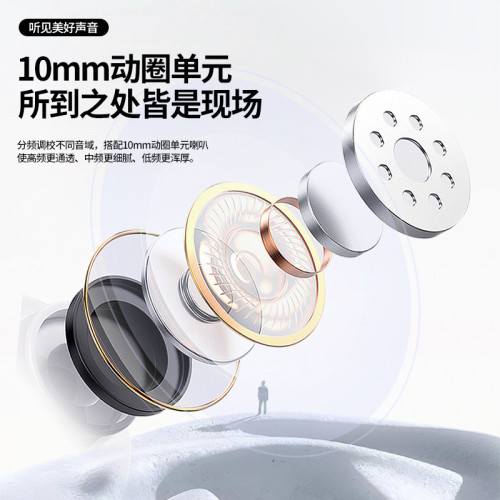 柏林之聲掛脖式藍牙耳機新款超長續航大電量半入耳無線降噪高音質