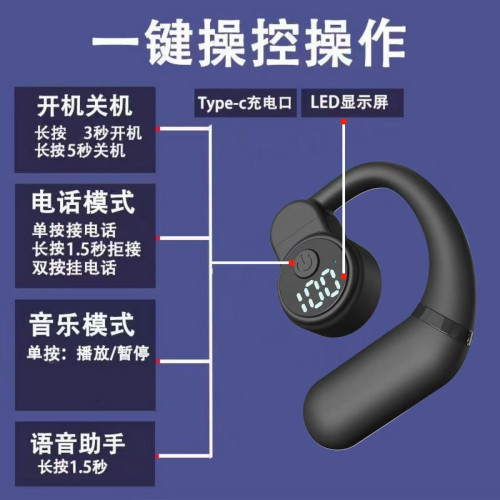 柏林之音無線藍牙耳機掛耳式長續航大電量左右珮戴智能手機通用