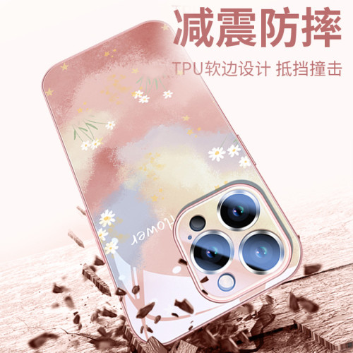 適用iphone16promax手機殼新款蘋果15pro玻璃全包14pm鏡頭防摔13p 適用iphone16promax手機殼新款蘋果15pro玻璃全包14pm鏡頭防摔13p