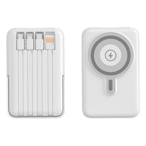 爆款Magsafes磁吸充電寶帶支架 超級快充自帶線行動電源無線充20W