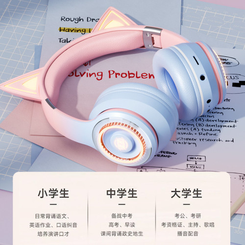 背書神器耳返誦讀頭戴式耳機藍牙開學兒童學生學習專用記憶沉浸式