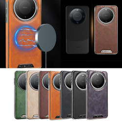 新款適用華爲Mate60pro+手機殼磁吸充電mate70全包支架商務蘋果16
