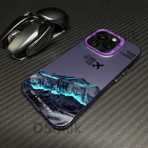 爆款飛機雪山iPhone17Pro手機殼16/15鐳射殼14蘋果12防摔11Xs