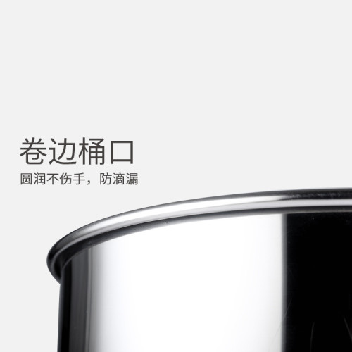 無磁不鏽鋼湯桶大容量高鹵水湯鍋湯桶可曡特掛蓋式加厚雙柄錐形桶