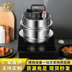 韓式煲湯燉粥飯迷你高壓煲仔鍋食品級304不鏽鋼電磁爐壓力香飯鍋
