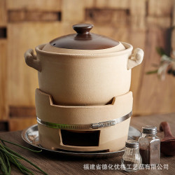 砂鍋燉鍋煲湯家用瓦斯爐專用老式傳統粗陶土煲仔飯鍋木碳爐子