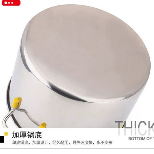 加厚201不鏽鋼商用湯桶大容量帶蓋煮麵桶斜桶燒鹵水桶多用桶