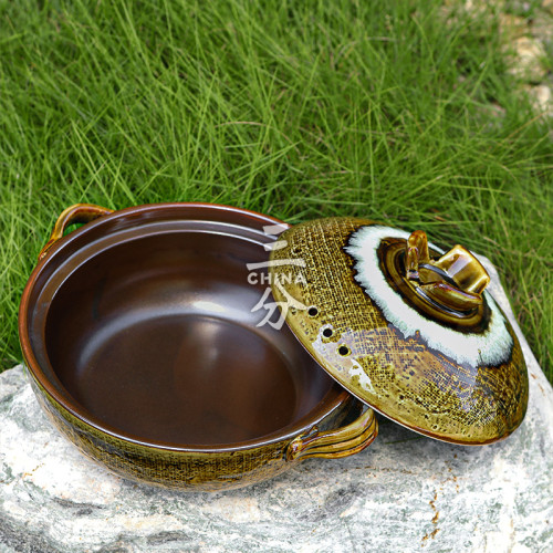 三分燒 耐高溫砂鍋乾燒不裂瓦斯爐專用老式土陶家用煲湯陶瓷砂鍋