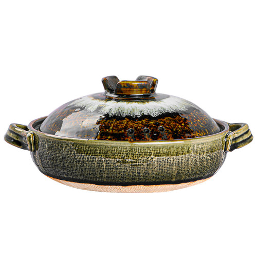 三分燒 耐高溫砂鍋乾燒不裂瓦斯爐專用老式土陶家用煲湯陶瓷砂鍋