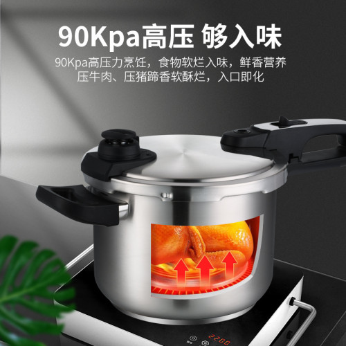 德國304不鏽鋼高壓鍋家用加厚防爆壓力鍋瓦斯磁爐通用大容量