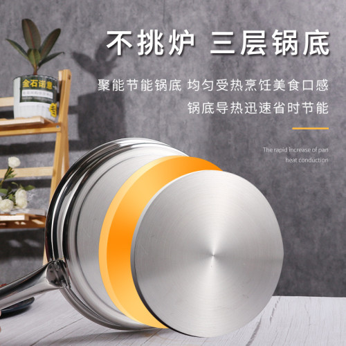 麥飯石煎鍋複合底煎牛排平底鍋炒鍋加厚早餐鍋煎蛋電磁爐明火適用