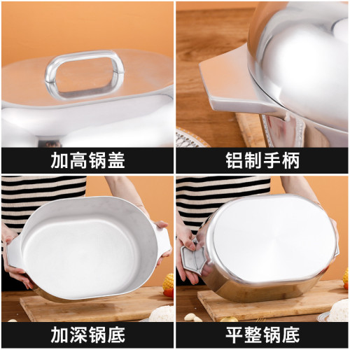 重力澆鑄鋁製火雞鍋沃爾瑪costco高級家用火雞烤箱用鍋