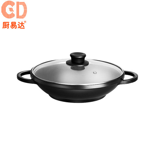 廚易達CD 複合底不沾炒鍋 鋁合金雙耳鍋電磁爐瓦斯通用鍋24-32cm