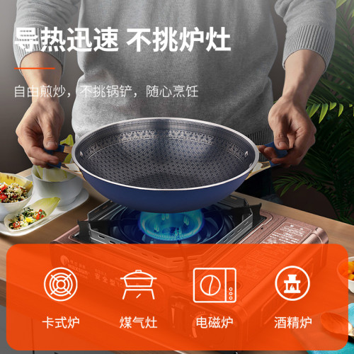 廚易達CD 三層鋼不沾鍋 防燙手柄雙耳鍋 電磁爐瓦斯通用鍋26-32cm