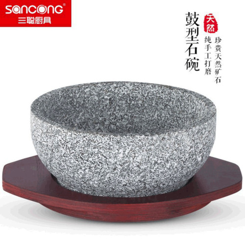 天然石鍋石碗韓國料理防乾燒韓式石碗耐高溫石鍋拌飯適用