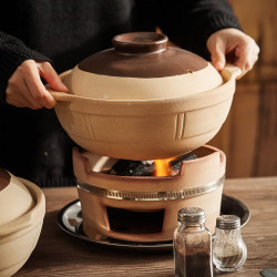圍爐煮茶烤茶火鍋爐子家用室內老式陶土砂鍋燉鍋煲湯燒烤爐打邊爐