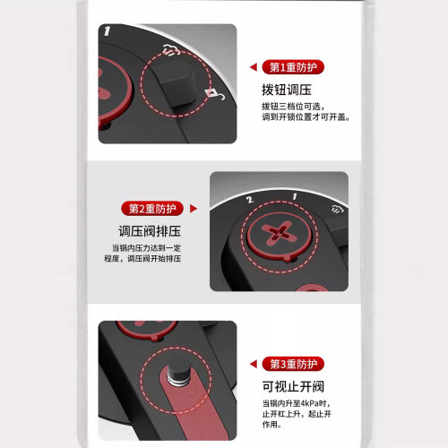 康巴赫官方旗艦店高壓鍋家用瓦斯壓力鍋安全防爆304不鏽鋼大容量