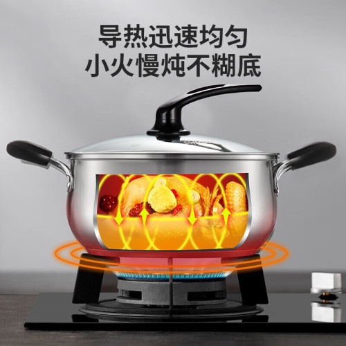 蘇泊爾湯鍋 不鏽鋼20cm湯鍋簡易煮麵熱奶泡麵鍋爐磁通用VT20HS01