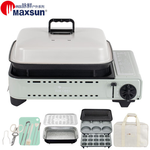 脈鮮MAXSUN 可攜式多功能卡式爐套裝MS-8mini FC丸子燒烤火鍋野炊爐