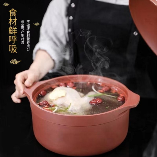 宜興紫砂鍋燉鍋耐高溫家用瓦斯專用湯鍋煲仔飯沙鍋湯煲瓦罐石鍋