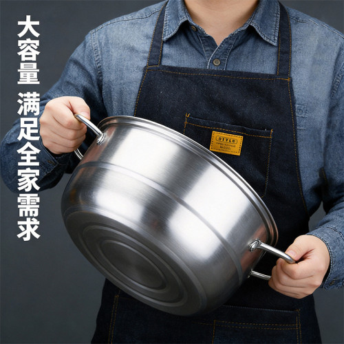 鋼萊美不鏽鋼雙層蒸鍋家用大容量蒸魚饅頭多功能一體鍋禮品套裝