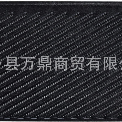 長方形鐵板燒盤鑄鐵家用戶外燒烤鍋牛排章魚烤肉雙面燒烤盤