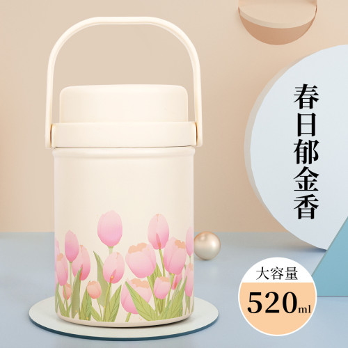 2024新款316不鏽鋼燜燒杯學生保溫飯盒悶燒罐燜粥燕麥銀耳健康養