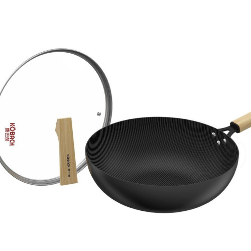 電炒鍋家用炒鍋不沾鍋無塗層電磁爐瓦斯爐通用炒鍋五福鍋禮品