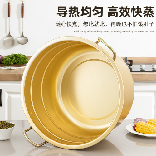 大鋁鍋老式加厚特大號燒水桶商用鋁湯鍋鋁蒸鍋家用大鍋呂鍋瓦斯爐