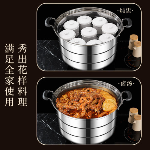蒸鍋商用特大號超大三層大容量食堂酒店擺攤小籠包專用煤氣大蒸鍋