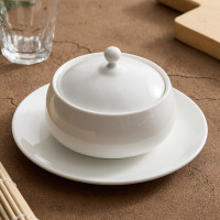 燉盅家用小型陶瓷帶蓋彿跳牆燕窩海鮮盅酒店餐廳餐具一人湯盅