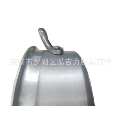 鋁桶圓桶燒水桶湯桶加厚耐用厚底桶40cm雙耳電磁爐瓦斯爐適用
